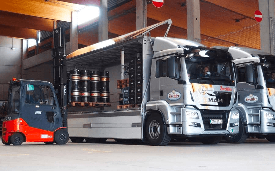 Moderne logistik bei Zwettl inkl. Live GPS Ortung.